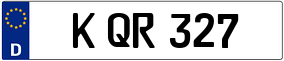 Trailer License Plate